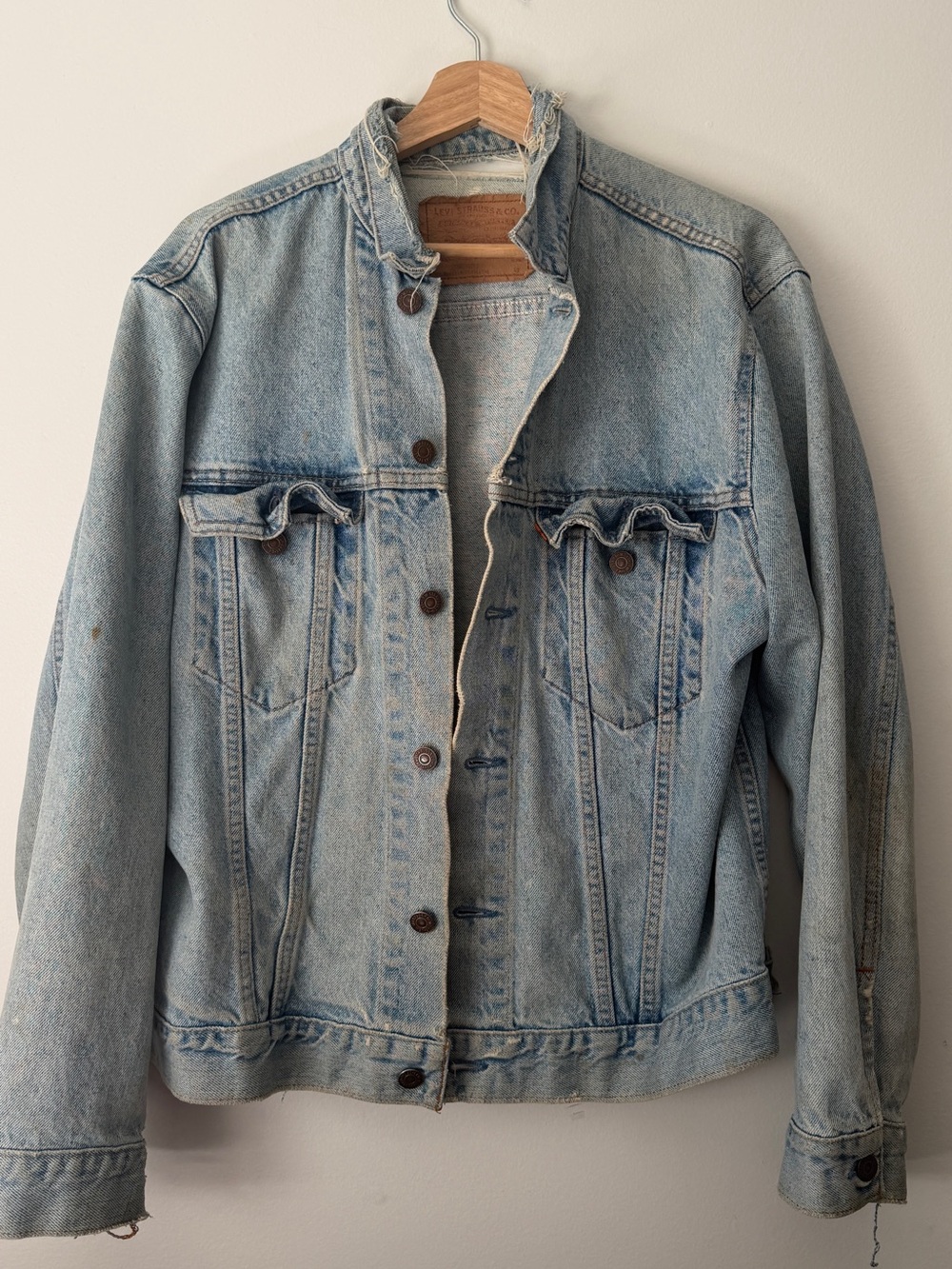 Levi's Light Wash Denim Jacket in Faded Blue